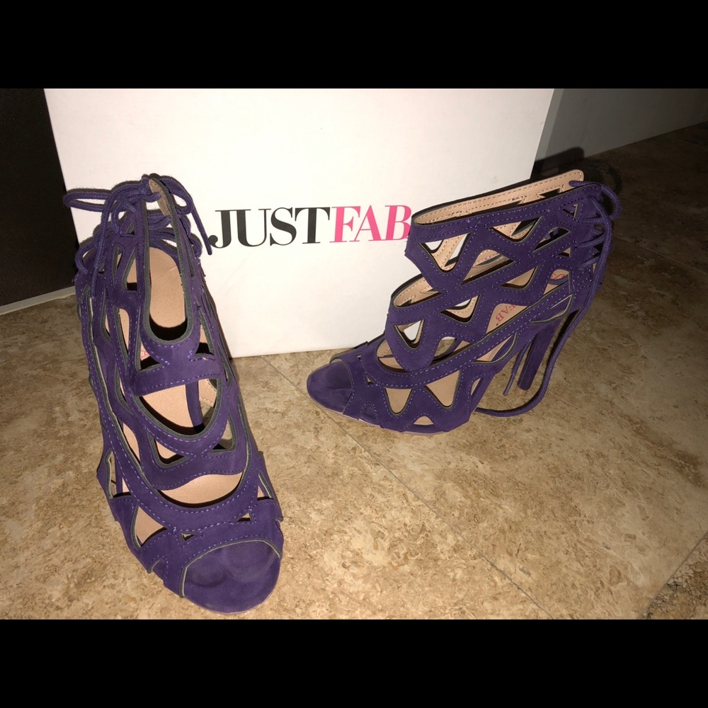 Just fab purple  heels